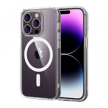 iPhone 14 Pro Max Kılıf Combo Seri Magsafe Özellikli Sararmaz Sert Şeffaf Kapak iPhone 14 Pro Max Kılıf Combo Seri Magsafe Özellikli Sararmaz Sert Şeffaf Kapak
