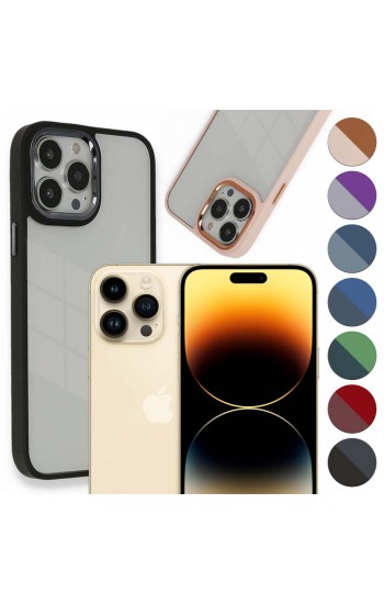 iPhone 14 Pro Max Kılıf Luna Lens Kamera Çerçeveli Silikon Kapak