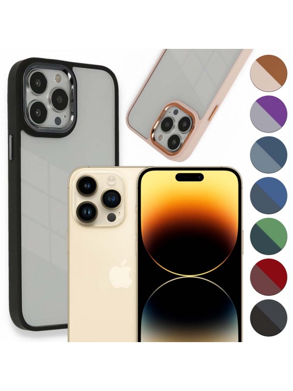 iPhone 14 Pro Max Kılıf Luna Lens Kamera Çerçeveli Silikon Ka…