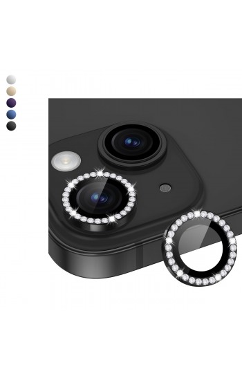 iPhone 15 / 15 Plus Taşlı Metal Kamera Lens Koruyucu Set…