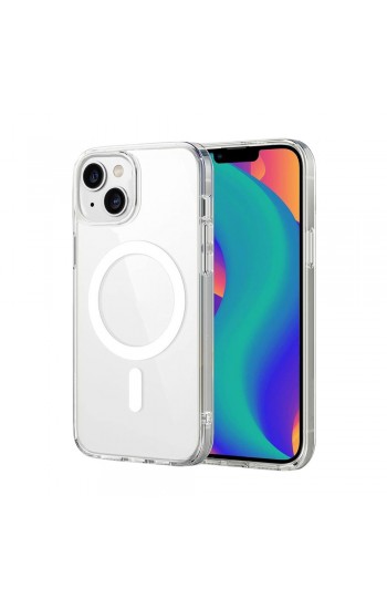 iPhone 15 Kılıf Combo Seri Magsafe Özellikli Sararmaz Sert Şeffaf Kapak