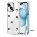iPhone 15 Kılıf Fiyonk Desenli Şeffaf Kapak