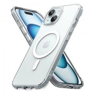 iPhone 15 Kılıf Magnetic Seri Magsafe Özellikli Silikon Şeffaf