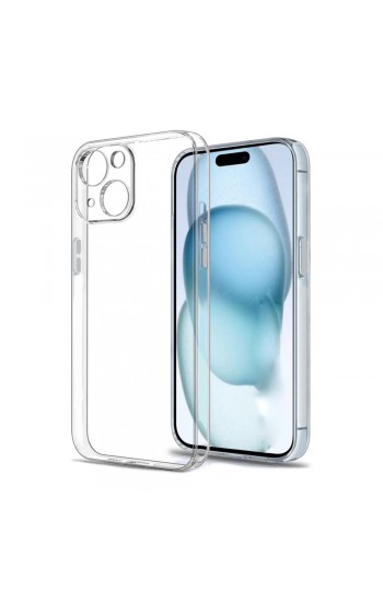 iPhone 15 Kılıf Metal Tuşlu Kamera Korumalı Silikon Şeffaf Arka Kapak…