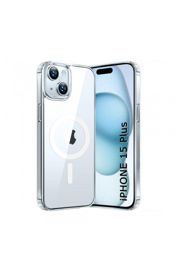 iPhone 15 Plus Kılıf Magsafe Özellikli Şeffaf Silikon Kapak iPhone 15 Plus Kılıf Magsafe Özellikli Şeffaf Silikon Kapak