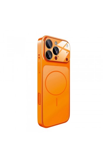 iPhone 15 Pro Max Kılıf (17 Pro Max Görünümlü) Magsafe Özellikli AG Glass Çevirici Sert Kapak