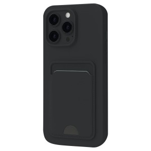 iPhone 16 Pro Cardy Soft Kartlık Cepli Silikon Kapak