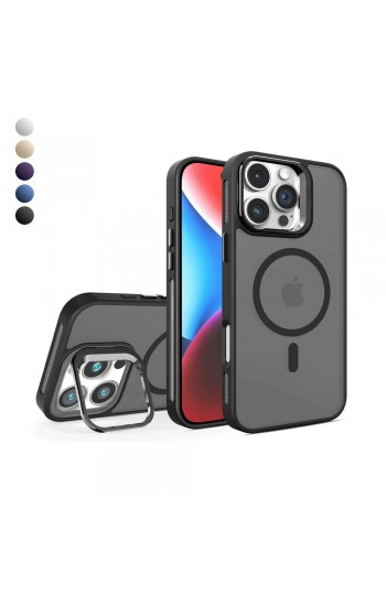 iPhone 16 Pro Kılıf Armor Seri Magsafe Uyumlu Stand Özellikli Kamera Lensli Kapak iPhone 16 Pro Kılıf Armor Seri Magsafe Uyumlu Stand Özellikli Kamera Lensli Kapak