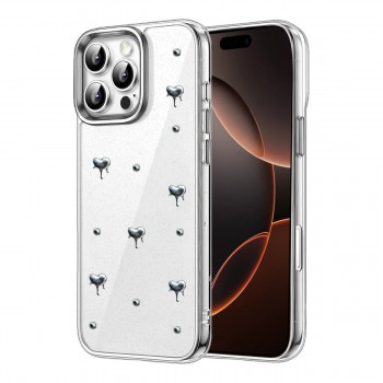 iPhone 16 Pro Max Kılıf Fiyonk Desenli Şeffaf Kapak iPhone 16 Pro Max Kılıf Fiyonk Desenli Şeffaf Kapak