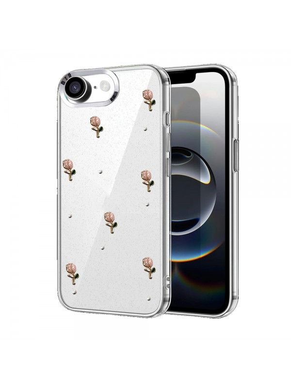 iPhone 16e Kılıf Fiyonk Desenli Şeffaf Kapak&hellip;