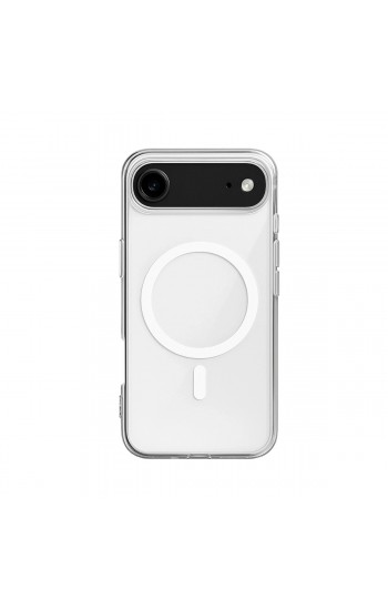 iPhone 17 Air Kılıf Magsafe Özellikli Şeffaf Silikon Kapak