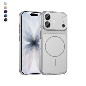 iPhone 17 Kılıf (17 Pro Max Görünümlü) Magsafe Özellikli AG Glass Çevirici Sert Kapak