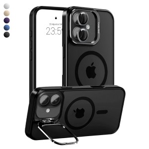 iPhone 17 Kılıf Armor Seri Magsafe Uyumlu Stand Özellikli Kamera Lensli Kapak