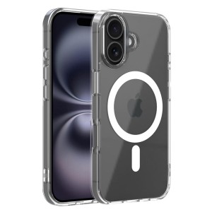 iPhone 17 Kılıf Combo Seri Magsafe Özellikli Sararmaz Sert Şeffaf Kapak