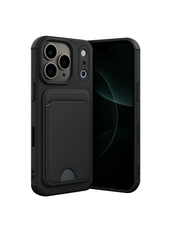 iPhone 17 Pro Cardy Soft Kartlık Cepli Silikon Kapak&hellip;