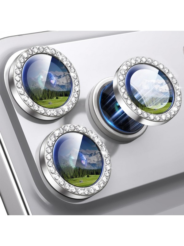 iPhone 17 Pro / iPhone 17 Pro Max Taşlı Metal Kamera Lens Koruyucu S&hellip;