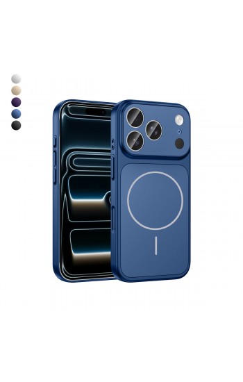 iPhone 17 Pro Kılıf (17 Pro Max Görünümlü) Magsafe Özellikli AG Glass Çevirici Sert Kapak