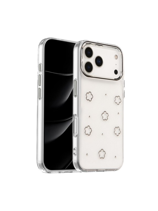 iPhone 17 Pro Kılıf Fiyonk Desenli Şeffaf Kapak&hellip;