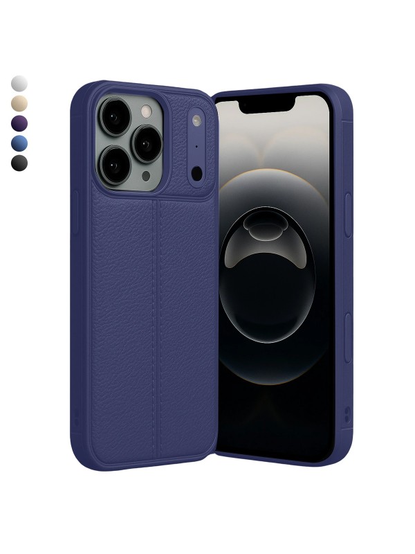 iPhone 17 Pro Kılıf Focus Deri Desen Silikon Arka Kapak…