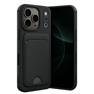 iPhone 17 Pro Max Cardy Soft Kartlık Cepli Silikon Kapak