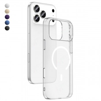 iPhone 17 Pro Max Kılıf Combo Seri Magsafe Özellikli Sararmaz Sert Şeffaf Kapak iPhone 17 Pro Max Kılıf Combo Seri Magsafe Özellikli Sararmaz Sert Şeffaf Kapak