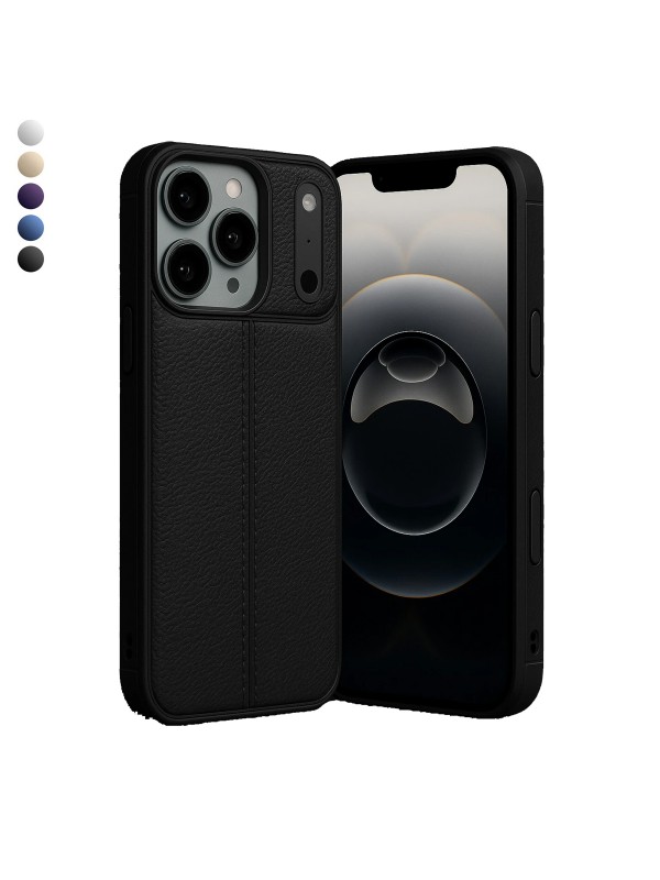 iPhone 17 Pro Max Kılıf Focus Deri Desen Silikon Arka Kapak…