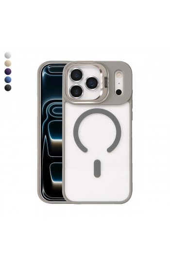 iPhone 17 Pro Max Kılıf Remim Magsafe Lensli Kamera Standlı Kapak