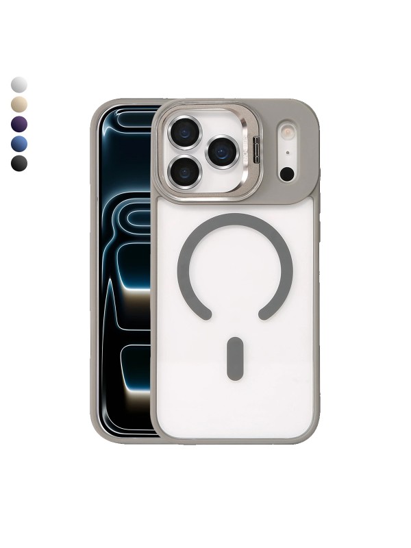 iPhone 17 Pro Max Kılıf Remim Magsafe Lensli Kamera Standlı Kapak…