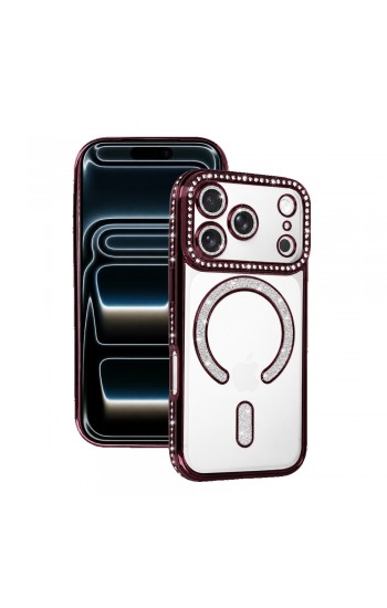 iPhone 18 Pro Kılıf Joke Seri Magsafe Özellikli Taşlı Simli Silikon K… iPhone 18 Pro Kılıf Joke Seri Magsafe Özellikli Taşlı Simli Silikon K…
