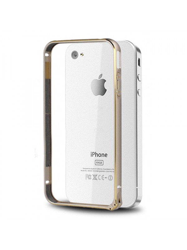 iPhone 4s 0,7mm Metal Bumper Çerçeve Kılıf Gold…