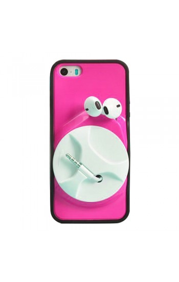 iPhone 5-5s-SE Kulaklık Makaralı Arka Kapak Pembe… iPhone 5-5s-SE Kulaklık Makaralı Arka Kapak Pembe…