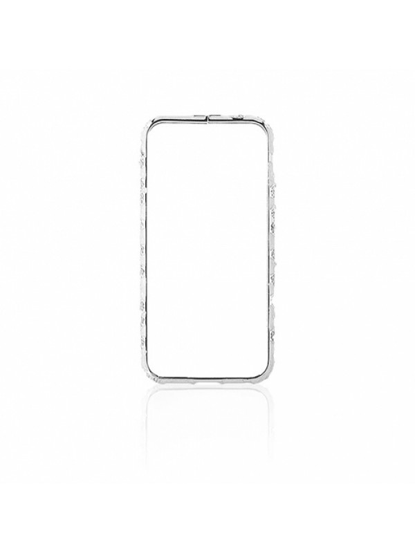 iPhone 6 0,7 mm Taşlı Metal Bumper Arka Koruma Kapaklı Gri&hellip;