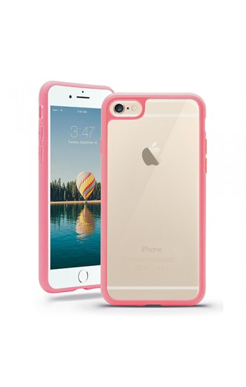 iPhone 6 4,7 inç Çerçeveli Soft Silikon Pembe&hellip;