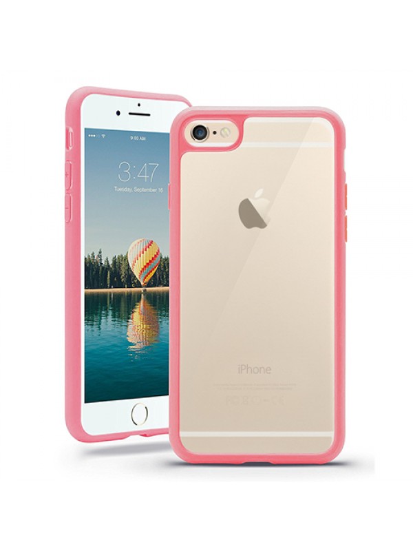 iPhone 6 4,7 inç Çerçeveli Soft Silikon Pembe&hellip;