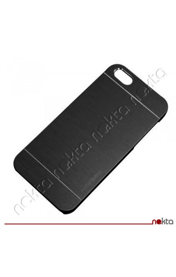 iPhone 6 Metal Arka Kapak Motomo Siyah&hellip;