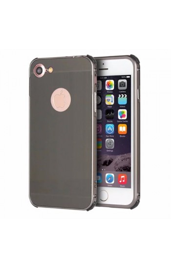 iPhone 6 Plus 0,7 mm Metal Bumper Arka Koruma Kapaklı Siyah&hellip;