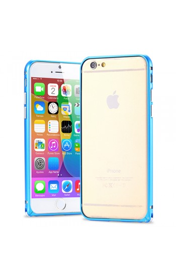 iPhone 6 Plus 5,5 inç Metal Bumper Çerçeve Kılıf Mavi&hellip;