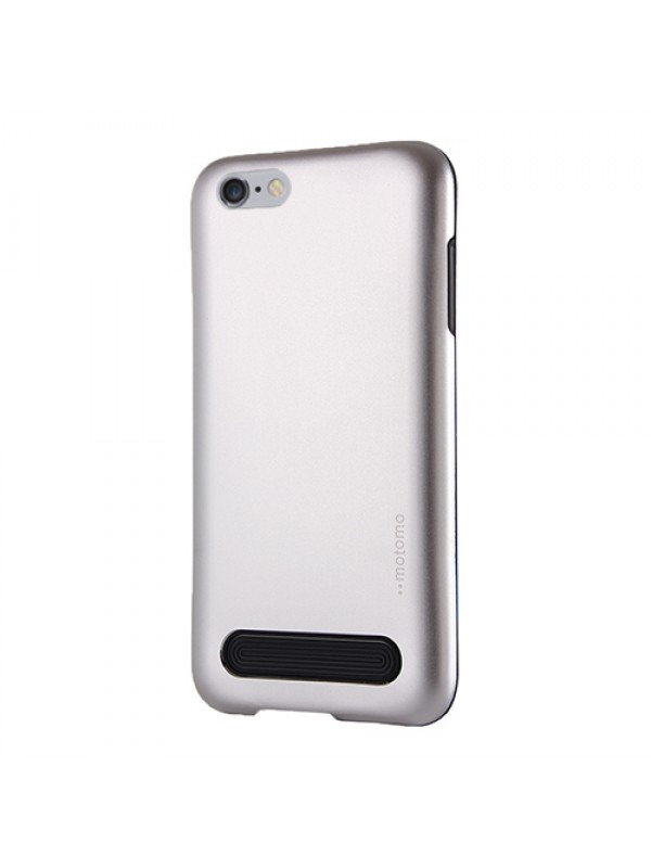 iPhone 6 Plus 5.5 inç New Motomo Metal TPU Arka Kapak Silver… iPhone 6 Plus 5.5 inç New Motomo Metal TPU Arka Kapak Silver…