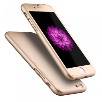 iPhone 6 Plus - 6s Plus 360 Derece Koruma Arka Kapak Gold iPhone 6 Plus - 6s Plus 360 Derece Koruma Arka Kapak Gold