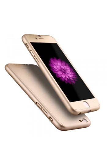 iPhone 6 Plus - 6s Plus 360 Derece Koruma Arka Kapak Gold&hellip;
