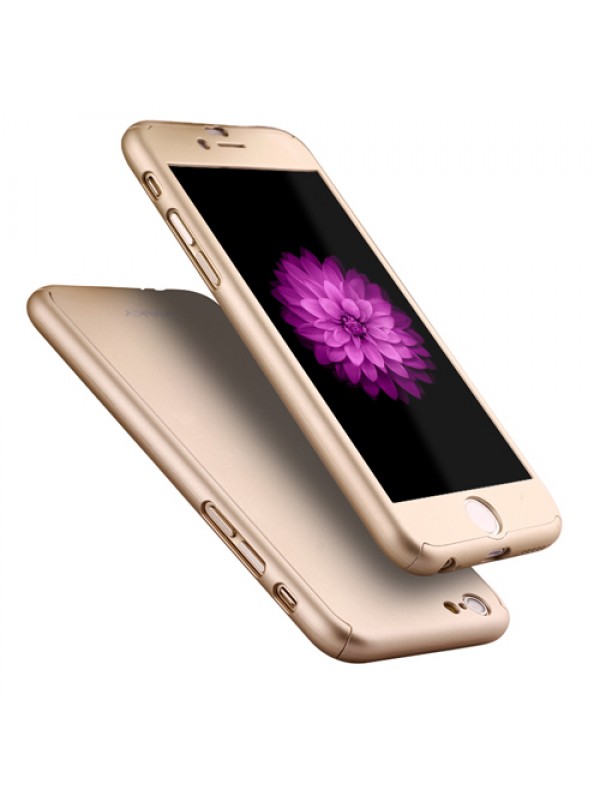 iPhone 6 Plus - 6s Plus 360 Derece Koruma Arka Kapak Gold&hellip;