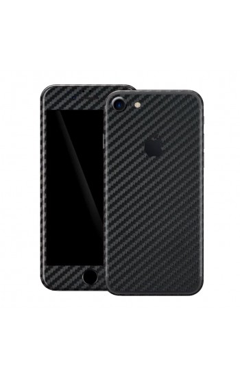 iPhone 7-8  Carbon Fiber 360 Derece Koruma Arka Kapak Siyah