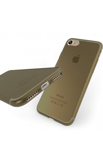iPhone 7/8 Kılıf Soft Silikon Kılıf Şeffaf-Siyah Arka Kapak…