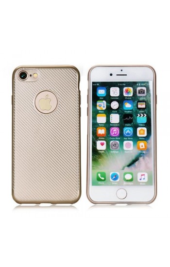iPhone 7-8 Premium Striped Silikon Arka Kapak Gold&hellip;