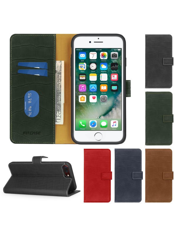 iPhone 7 Plus / 8 Plus Kılıf Kroko Desen Kapaklı Cüzdanlı… iPhone 7 Plus / 8 Plus Kılıf Kroko Desen Kapaklı Cüzdanlı…