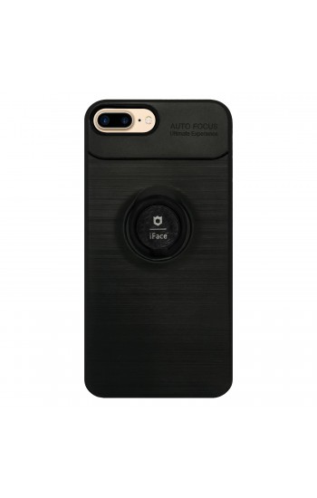 iPhone 7 Plus /8 Plus - New iFace Yüzük Tutuculu Arka Kapak Halka-Siyah…