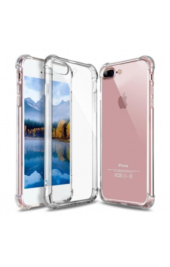 iPhone 7 Plus / iPhone 8 Plus Kılıf Round Seri Köşe Korumalı Şeffaf …