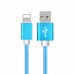 NoTech iPhone Lightning Kırılmaz USB Kablo 1.5mt Mavi NoTech iPhone Lightning Kırılmaz USB Kablo 1.5mt Mavi