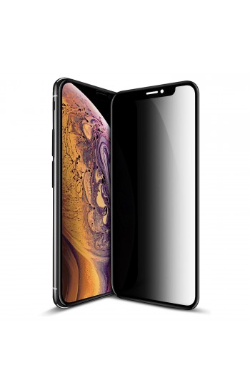 iPhone X / XS Hayalet Privacy Gizli Cam Ekran Koruyucu Siyah