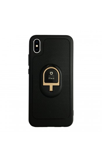 iPhone XS Max iFace Yüzük Tutuculu Arka Kapak Halka-Gold…